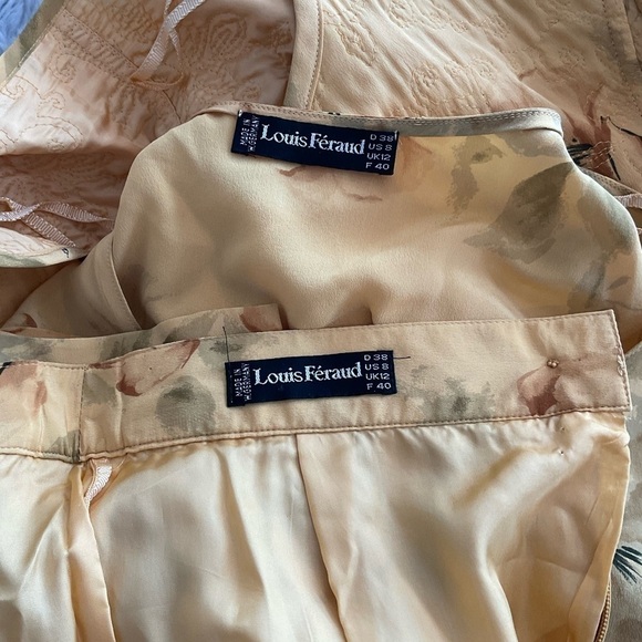 Louis Feraud Yellow Floral Blazer and Dress Set - Picture 2 of 15